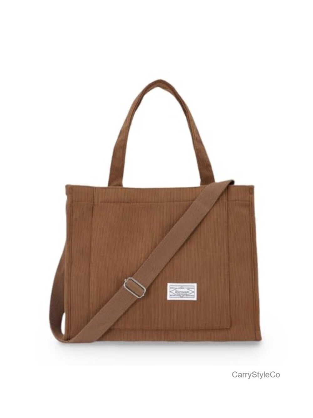 Corduroy Tote Bag Lightweight Crossbody Purse Work College Everyday